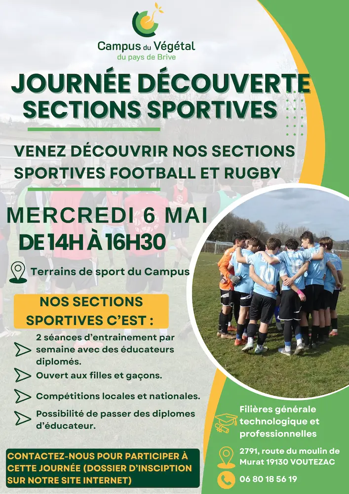 Journée découverte section sportive CAMPUS DE V2G2TAL DU PAYS DE BRIVE 2026
