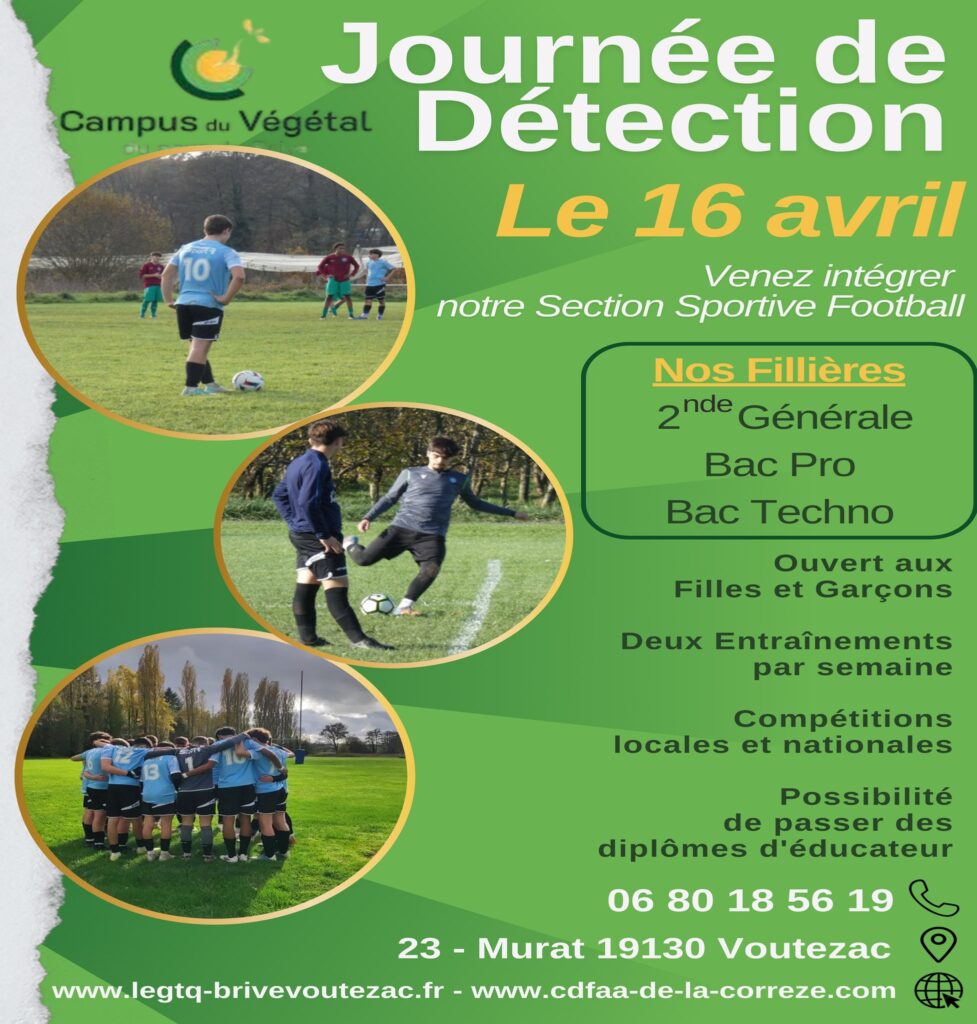 section foot - campus du végétal du pays de brive - objat 2025